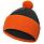 Шапка Snappy, темно-серая с оранжевым