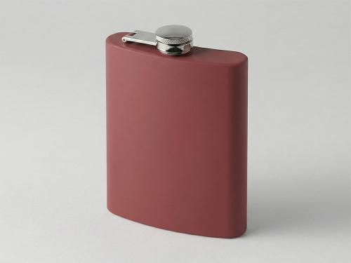 Фляжка 240 мл Remarque soft touch, 304 сталь, бургунди