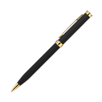 Шариковая ручка Benua, черная/позолота