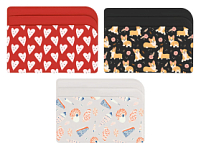 Картхолдер для 3-х карт с возможностью полноцветной  УФ-печати, софт-тач