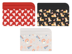 Картхолдер для 3-х карт с возможностью полноцветной  УФ-печати, софт-тач