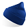 Шапка вязаная  двойная Wind-S , синий