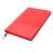 Блокнот A5 Shell в мягком переплёте c металлической биркой, Красный