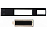 USB 2.0- флешка на 32 Гб c подсветкой логотипа Hook LED, темно-серый, красная подсветка