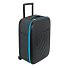 Чемодан складной Rollink Earth 55x40x20 см, 2 колеса, черный/синий