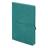 Ежедневник недатированный Fusion, А5, бирюзовый, кремовый блок в линейку, бирюзовый