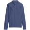 Рубашка поло унисекс с длинным рукавом Pacific LSL, синяя (джинс)