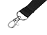 Ланъярд из RPET с карабином, черный
