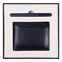 Набор подарочный Solution Superior Duo (кошелек с картхолдером, Синий