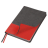 Ежедневник Flexy Treviso Nuba Sand Color А5, Серый/Красный