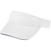 Козырек Active, белый с темно-синим кантом Козырек Active, белый с темно-синим кантом