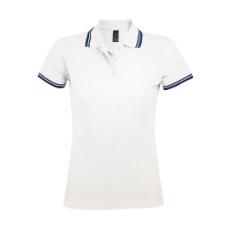 Поло женское PASADENA WOMEN 200, белый, темно-синий