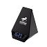 Настольная Bluetooth колонка (3Вт) "Smart Pyramid" с часами и беспроводным (15W) зарядным устройством, с подсветкой логотипа