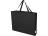 Odessa большая эко-сумка из переработанного хлопка, сертифицированного согласно GRS, плотностью 220 г/м² - сплошной черный