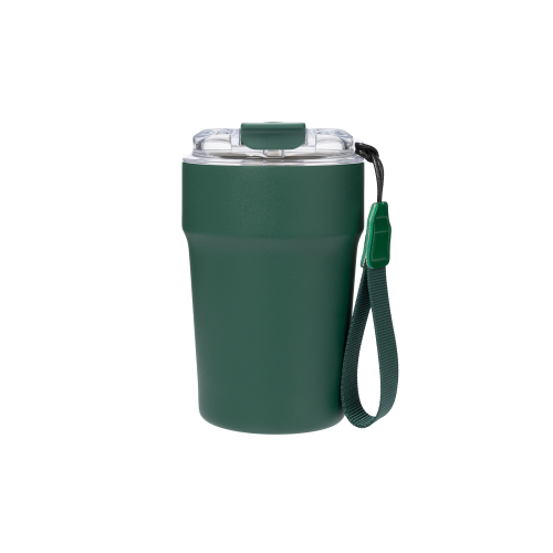 Термокружка вакуумная Монако (Monaco), темно-зеленая