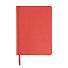 Ежедневник недатированный Bliss,  формат А5, в линейку, ярко-красный