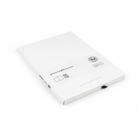 Тетрадь принт Pininfarina Stone Paper белая 14х21см каменная бумага, 64 листа, линованная, мягкая обложка
