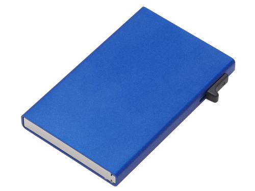 Картхолдер Florence с RFID- защитой из алюминия, синий