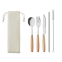 Набор столовых приборов, бежевый