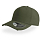Бейсболка CARGO, 5 клиньев, металлическая застежка, оливковый