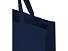 Odessa большая эко-сумка из переработанного хлопка, сертифицированного согласно GRS, плотностью 220 г/м² - Темно - синий