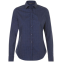 Рубашка женская Becker Women, темно-синяя с белым