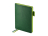 Ежедневник А5 датированный Boston 2026, зеленый с салатовым обрезом