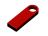 USB 2.0-флешка на 512 Мбайт с мини чипом и круглым отверстием, красный