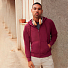 Толстовка без начеса LIGHTWEIGHT HOODED SWEAT JACKET 240, темно-синий
