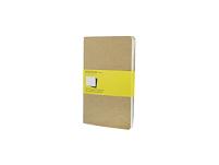 Записная книжка Moleskine Cahier (в клетку, 3 шт.), Large (13х21см), бежевый