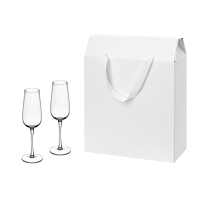 Подарочный набор 2 бокала для шампанского Blanche в большом подарочном пакете Подарочный набор 2 бокала для шампанского Blanche в большом подарочном пакете