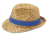 Pricus соломенная шляпа - Ярко-синий / Натуральный