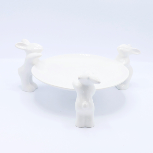 Тарелочка для сладостей "Воришки" (NEW), Белый