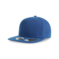 Бейсболка JAMES,6 клиньев,плоский козырек,ПВС застежка, синий