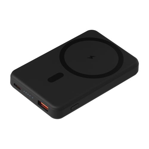 Внешний аккумулятор Ларго PD (Largo PD) 5000mAh с функцией беспроводной зарядки 15W, черный