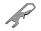 Мультиинструмент Carabiner, серебристый
