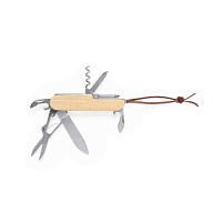Карманный нож мультитул TITAN, бамбук/нержавеющая сталь, бежевый