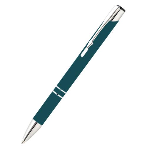 Ручка металлическая Molly софт-тач, Изумрудный