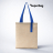 Шоппер Superbag Light, с внутренним креплением (полукольцо) (неокрашенный с синим)