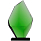 Стела Cristallino, зеленая