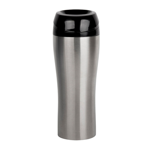 Термокружка вакуумная CLICK, 400 мл, серебристый