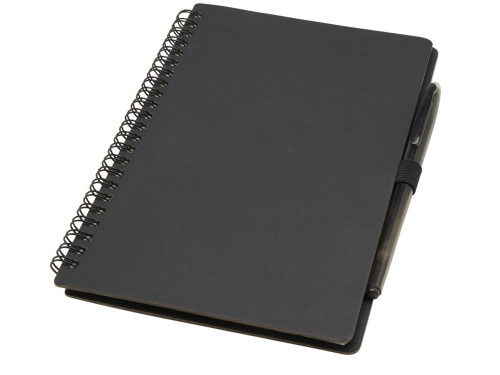 Slate многоразовый набор из блокнота в мягкой обложке и ручки - сплошной черный