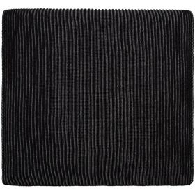 Шарф Nobilis, черный с серым меланжем