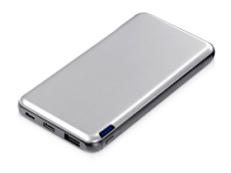 Внешний аккумулятор Forge v.2, металл, 10000mah, серебристый