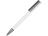 Ручка металлическая шариковая Insomnia софт-тач с зеркальным слоем, белая с серым