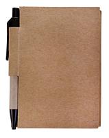 Мини-блокнот Eco Light с ручкой с черными элементами