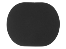ПАТЧ ОВАЛ soft-touch (чёрный) 6,0 х 5,0 см