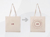 Сумка Donny с донной складкой и парусиновыми ручками, натуральный, с DTF (полноцвет)