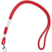 Шнурок для бейджа Tube Metal, красный