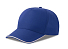 Бейсболка RECY FIVE PIPING, 5 клиньев, застежка-липучка, ярко-синий, белый
